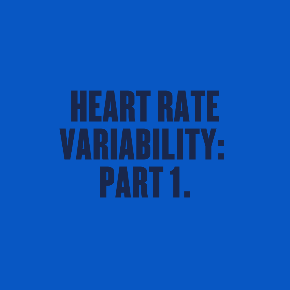 HEART RATE VARIABILITY: PART 1.
